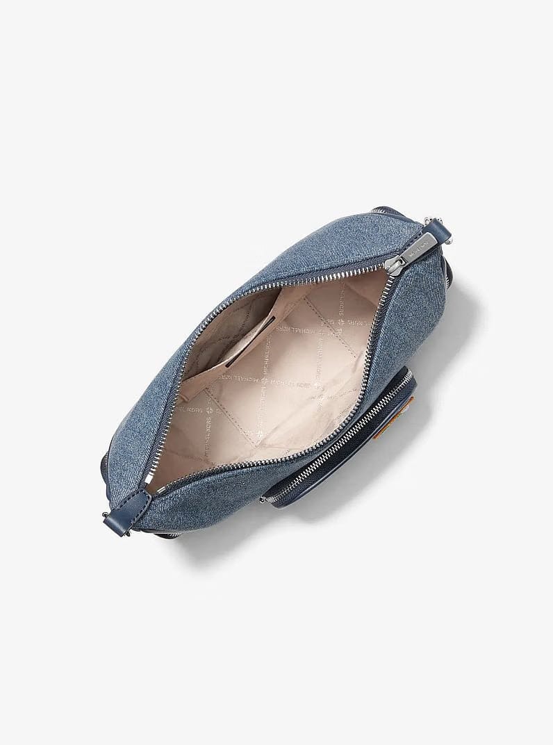 Merritt Small Embellished Denim Convertible Crossbody WASHED DENIM Bag