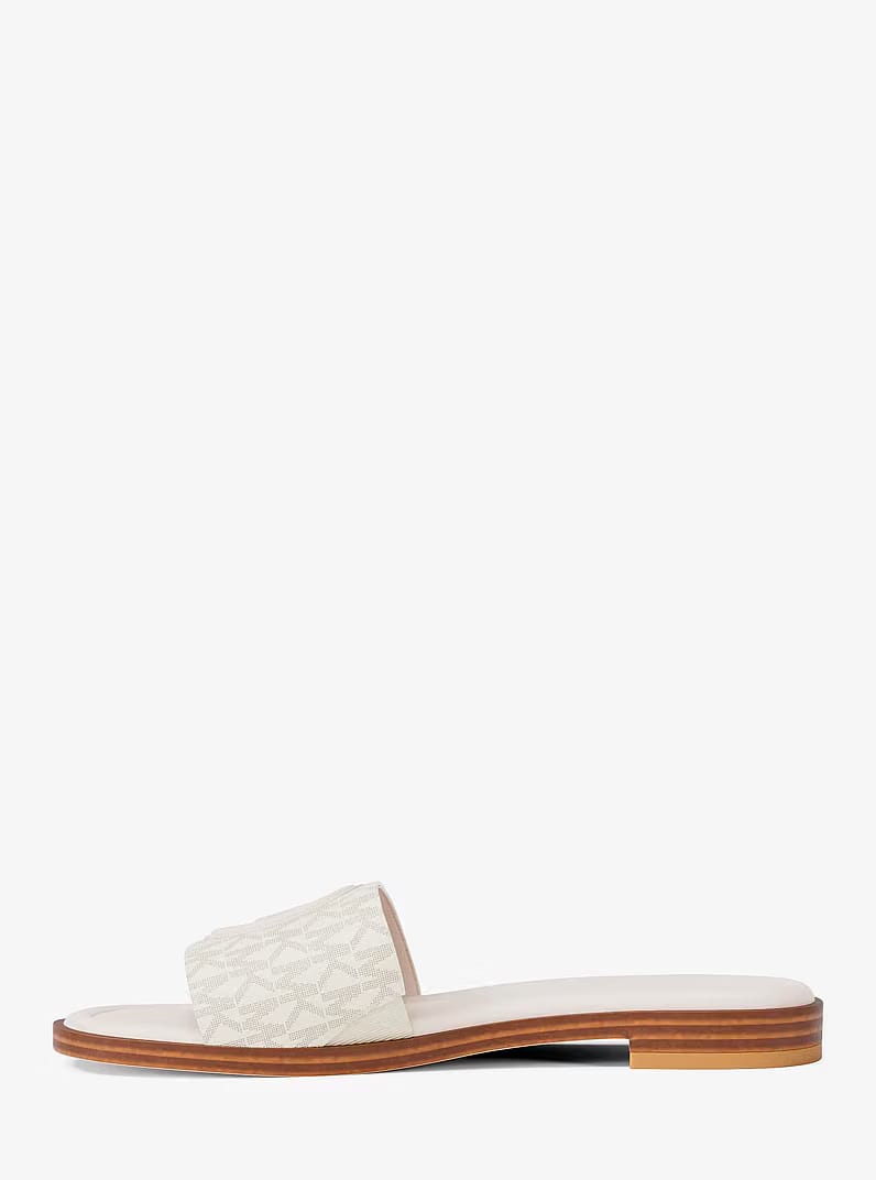 Carissa Signature Logo Slide Sandal VANILLA COMBO