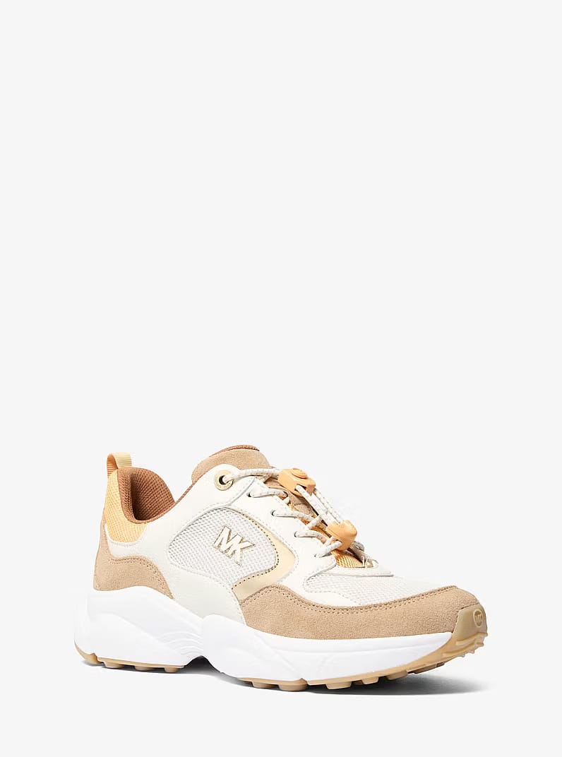 Jett Mixed-Media Trainer HONEYWHEAT