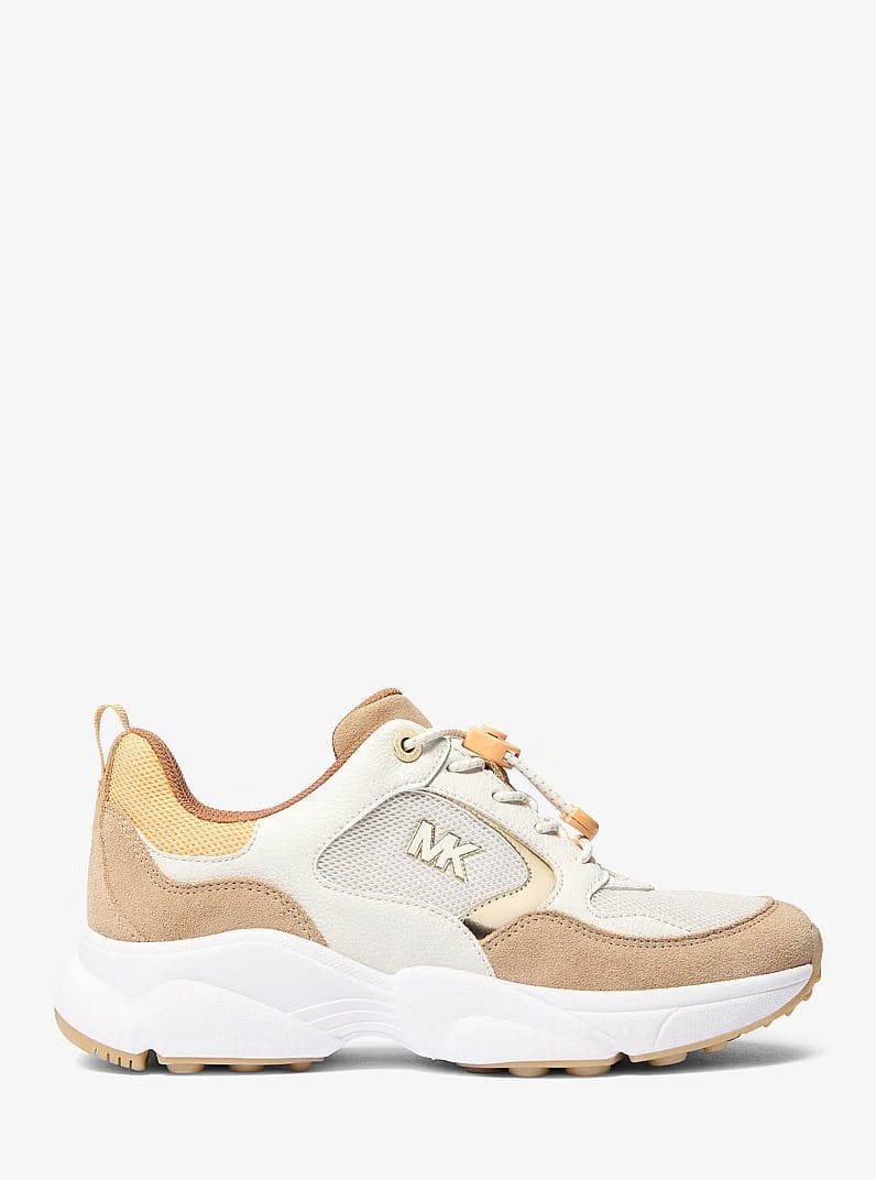 Jett Mixed-Media Trainer HONEYWHEAT