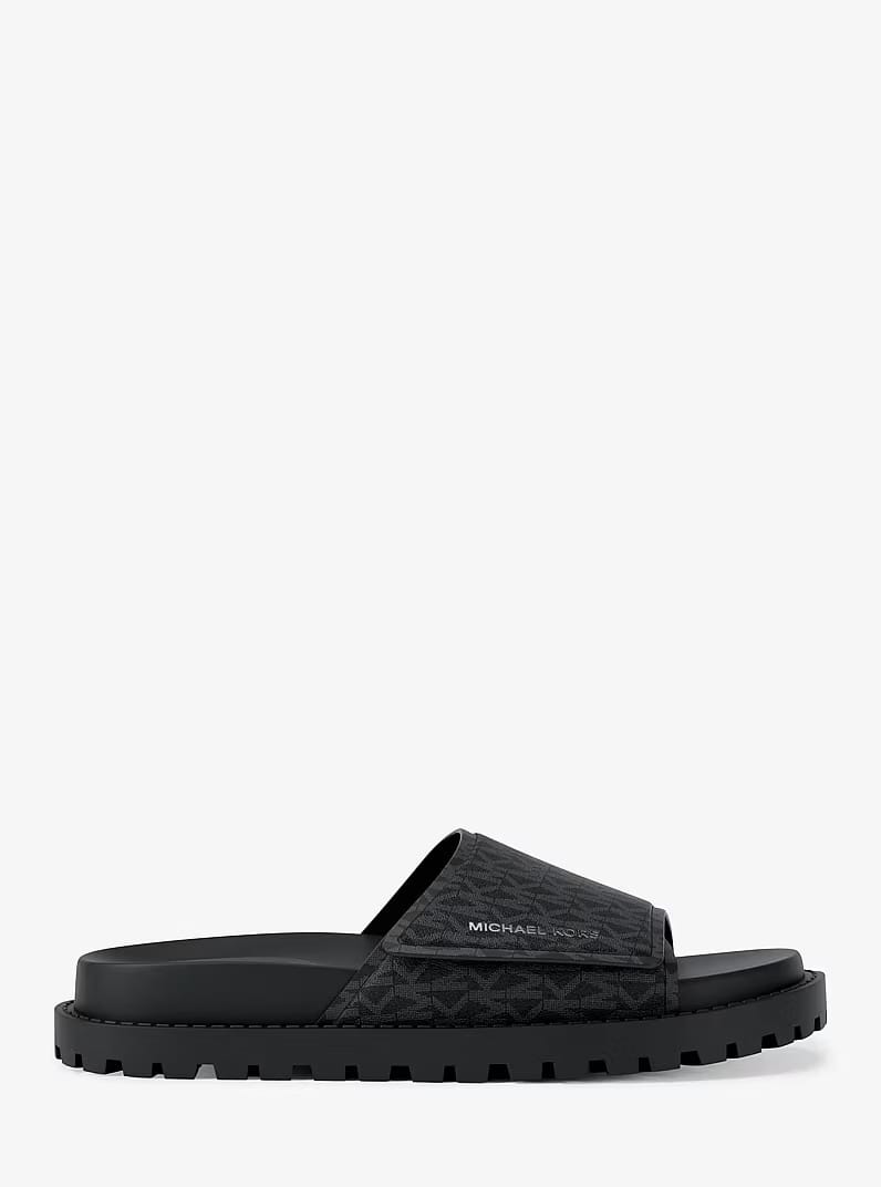Luka Signature Logo Slide BLACK Sandal