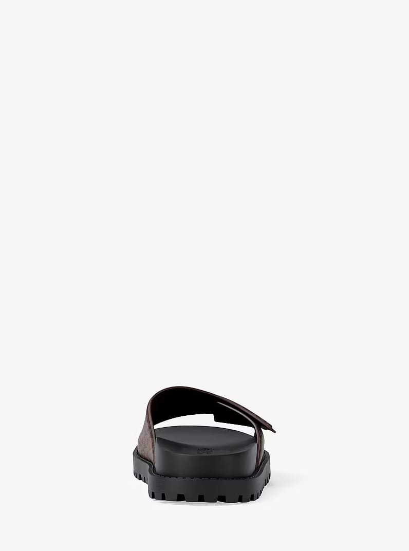 Luka Signature Logo Slide Sandal BROWN