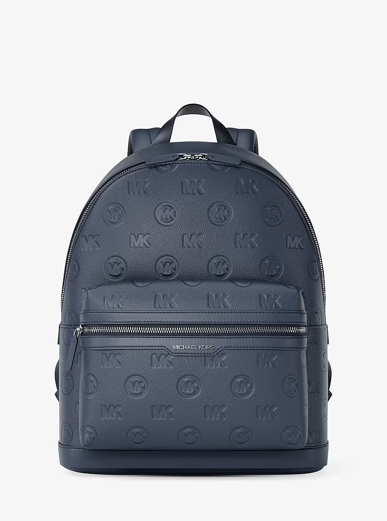 Cooper Medium Logo Debossed Dome NAVY Backpack