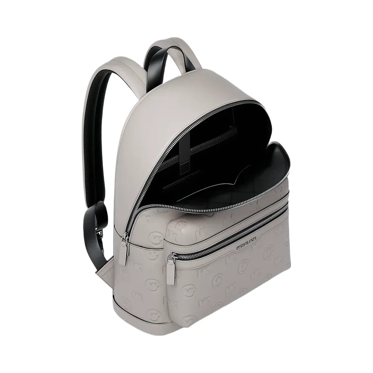 Cooper Medium Logo Debossed Dome Backpack PEARL GREY