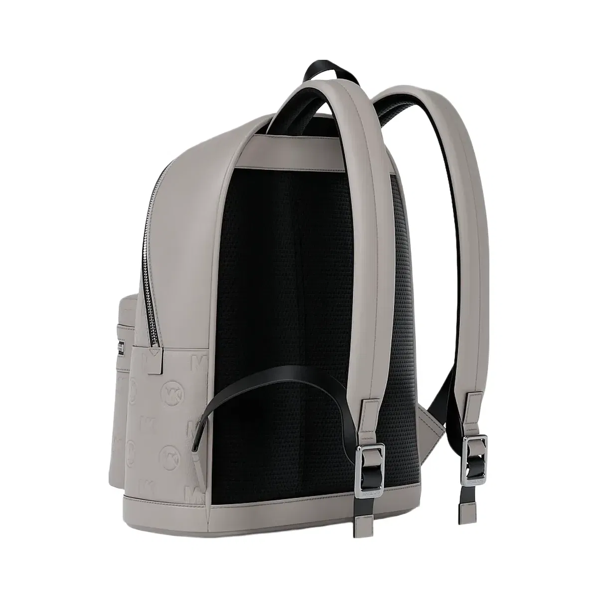 Cooper Medium Logo Debossed Dome Backpack PEARL GREY