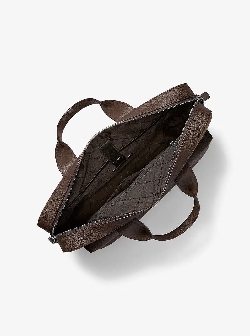 Pacey Medium Signature Logo Pocket CAMEL Briefcase