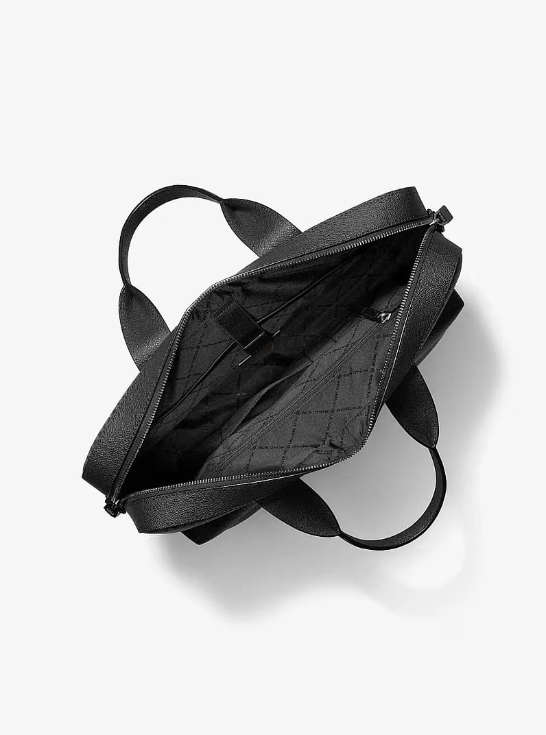 Pacey Medium Signature Logo Pocket BLACK Briefcase