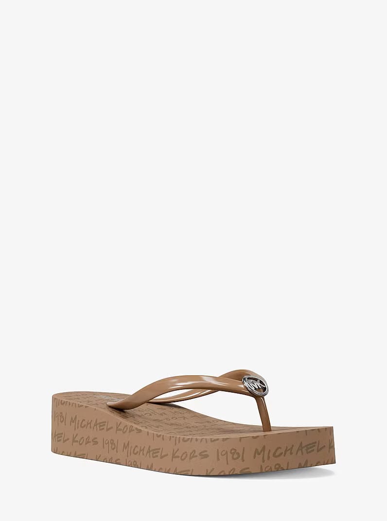 Bedford Logo Flip Flop CAMEL