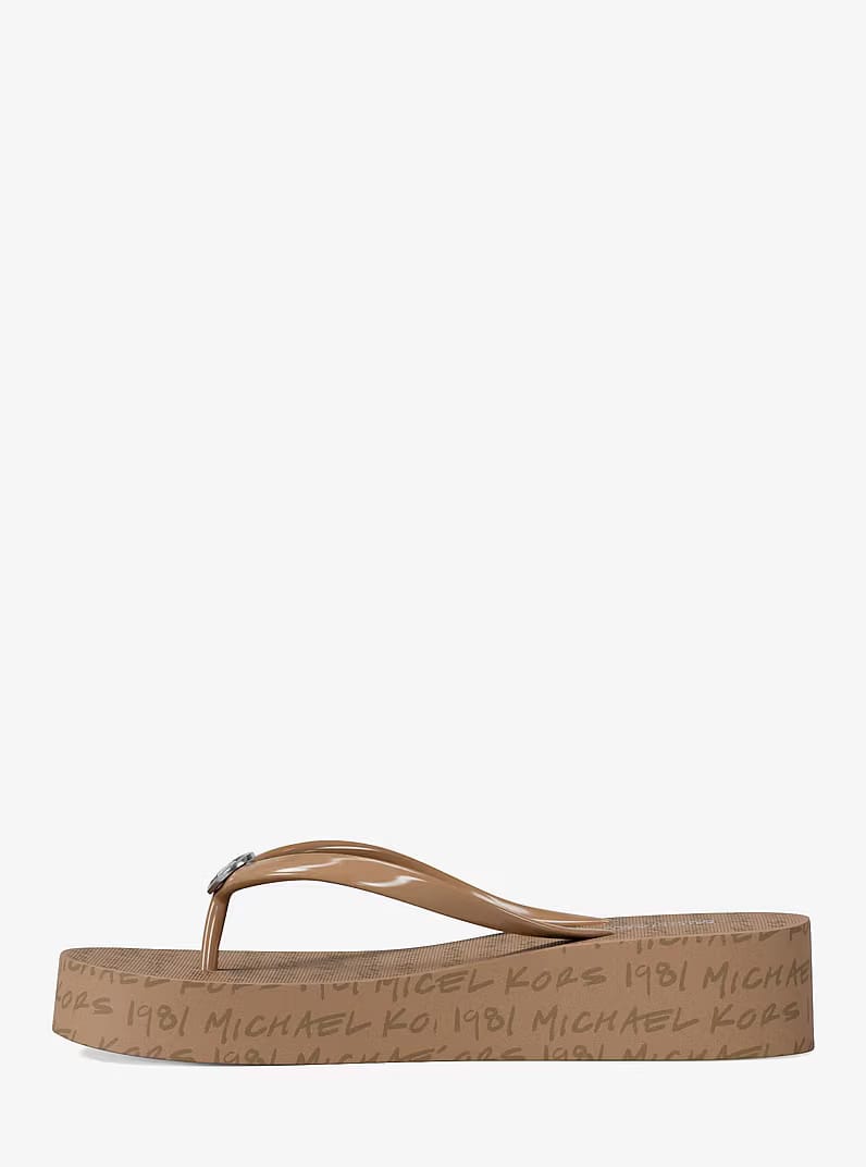 Bedford Logo Flip Flop CAMEL