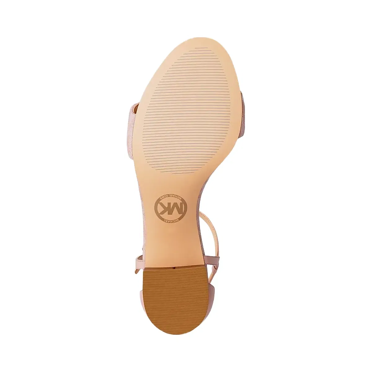 Hannah Signature Logo Block Heel Sandal POWDER BLUSH