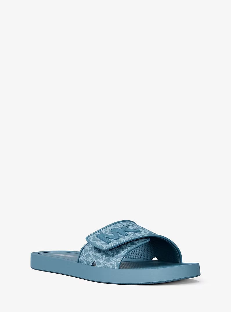Palmer Signature Logo Slide Sandal DENIM