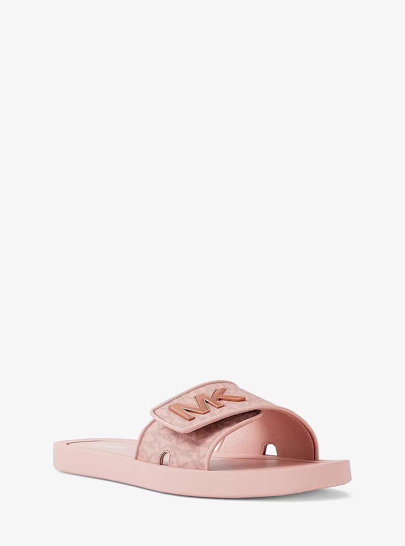 Palmer Signature Logo Slide Sandal POWDER BLUSH