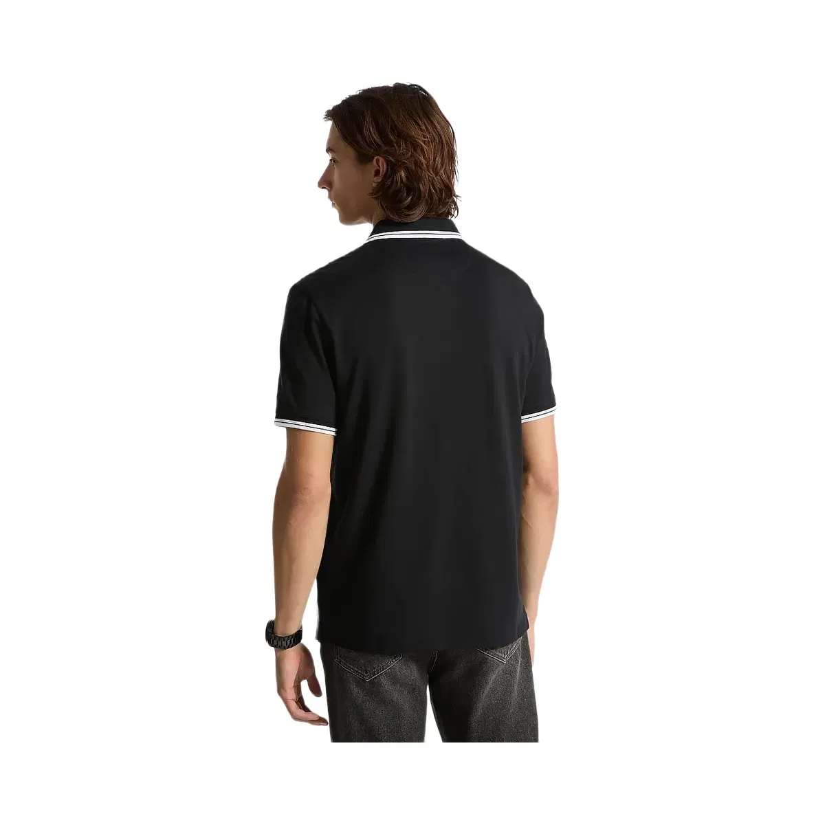 Greenwich Cotton Polo Shirt BLACK