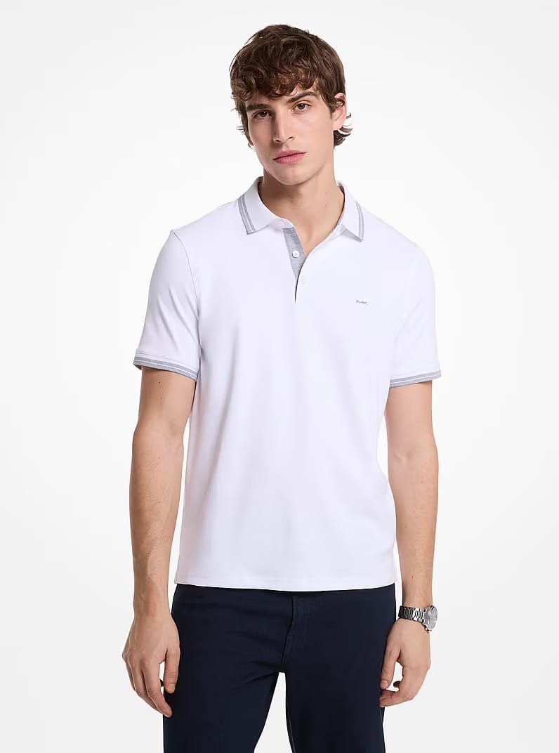 Greenwich Cotton Polo Shirt WHITE