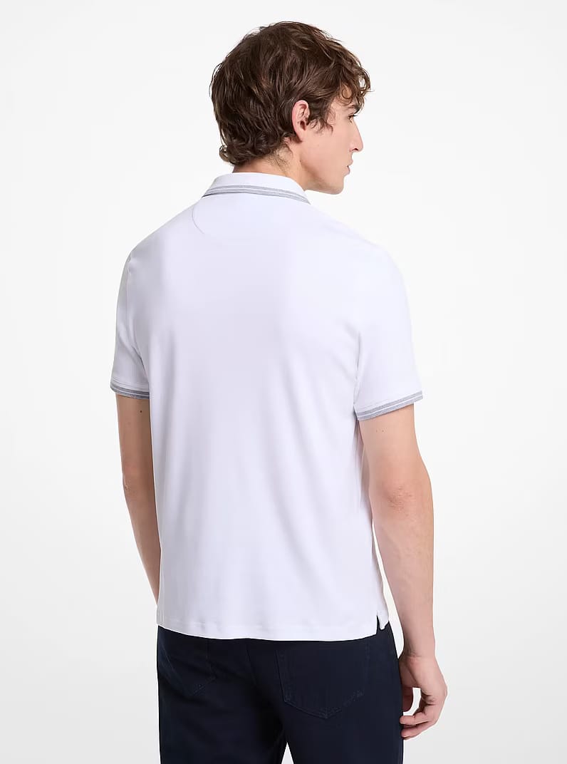 Greenwich Cotton Polo Shirt WHITE