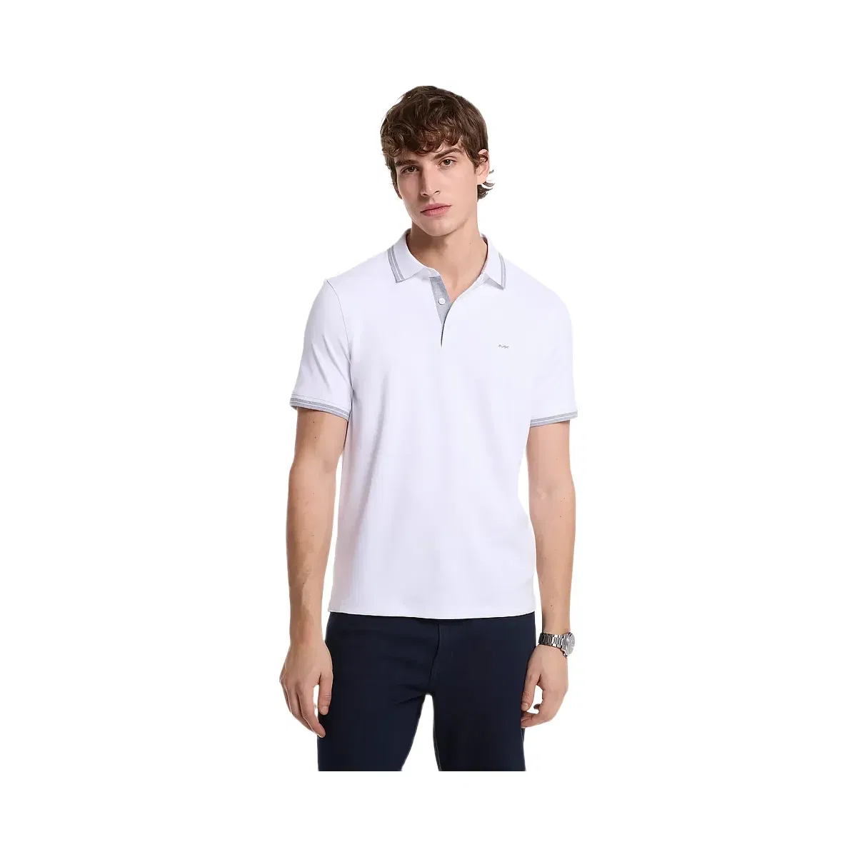 Greenwich Cotton Polo Shirt WHITE
