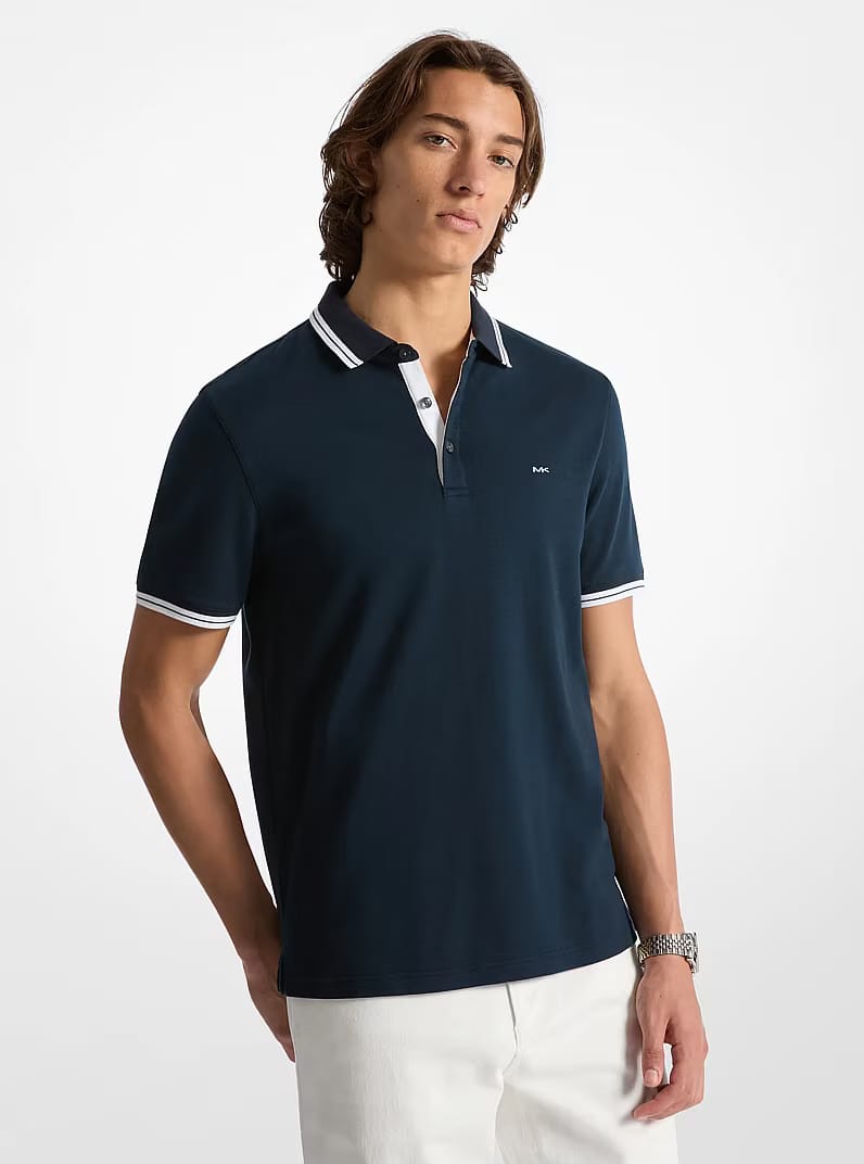 Greenwich Cotton Polo Shirt MIDNIGHT
