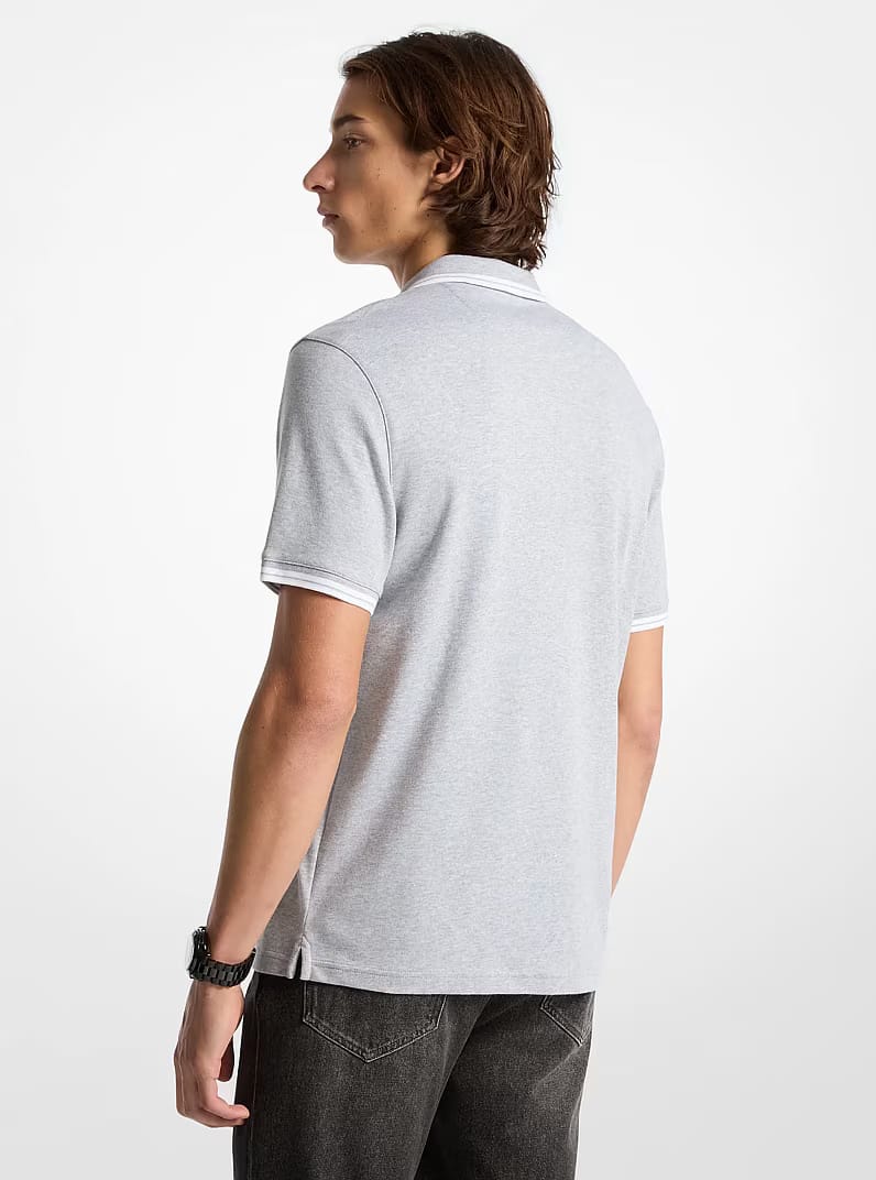 Greenwich Cotton Polo Shirt HEATHER GREY