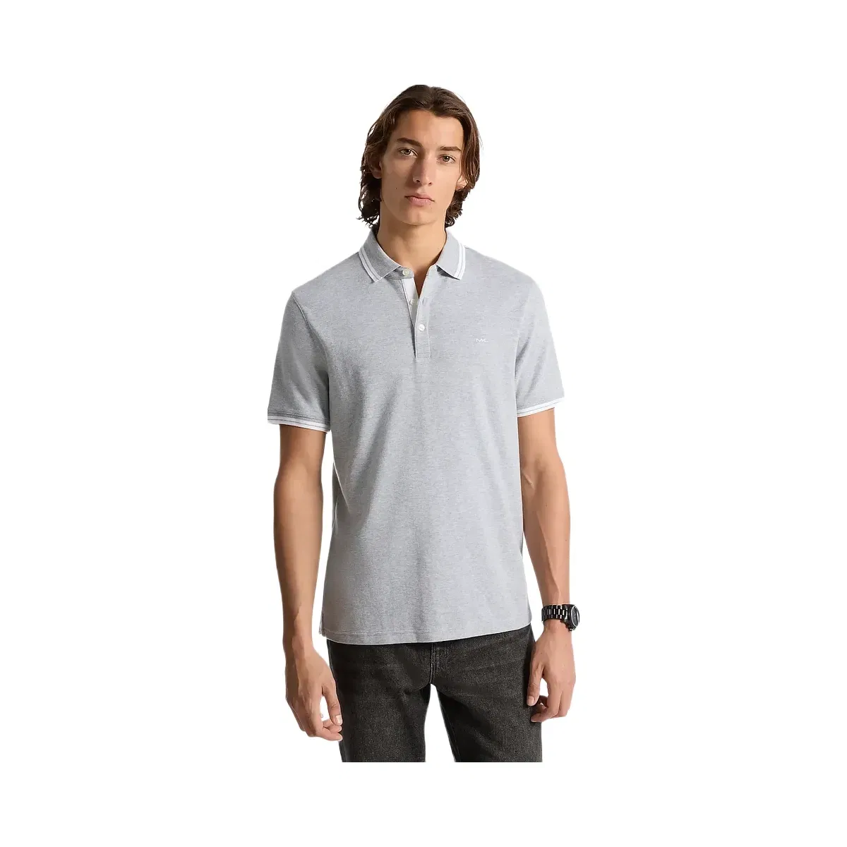 Greenwich Cotton Polo Shirt HEATHER GREY