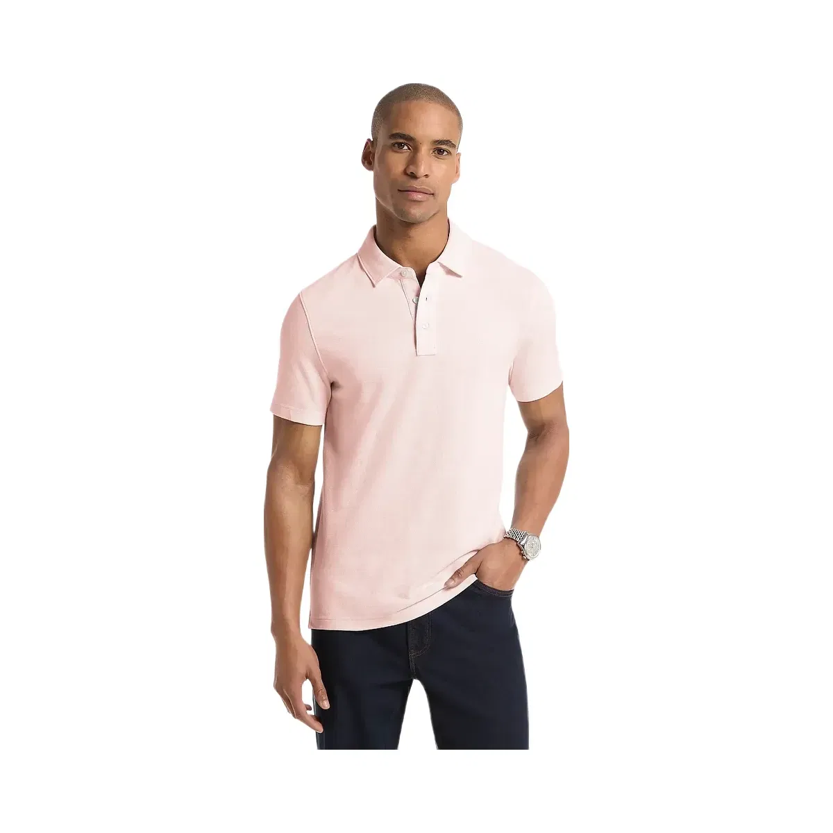 Pima Cotton Piqué Polo Shirt POWDER BLUSH