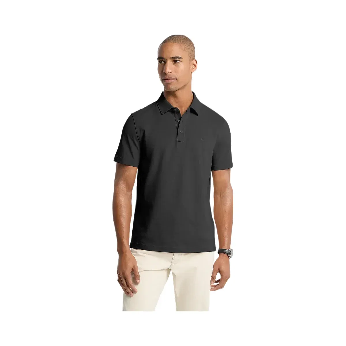 Pima Cotton Piqué Polo Shirt BLACK