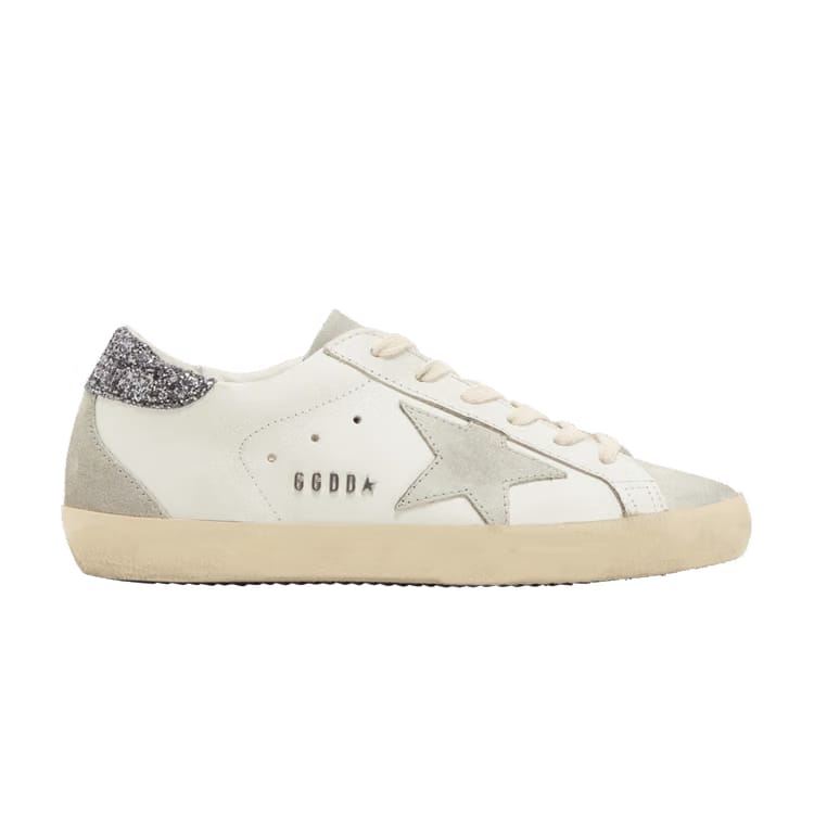 Golden Goose Wmns Superstar 'White Grey Glitter'