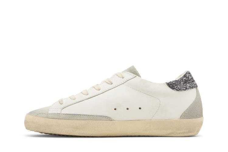Golden Goose Wmns Superstar 'White Grey Glitter'