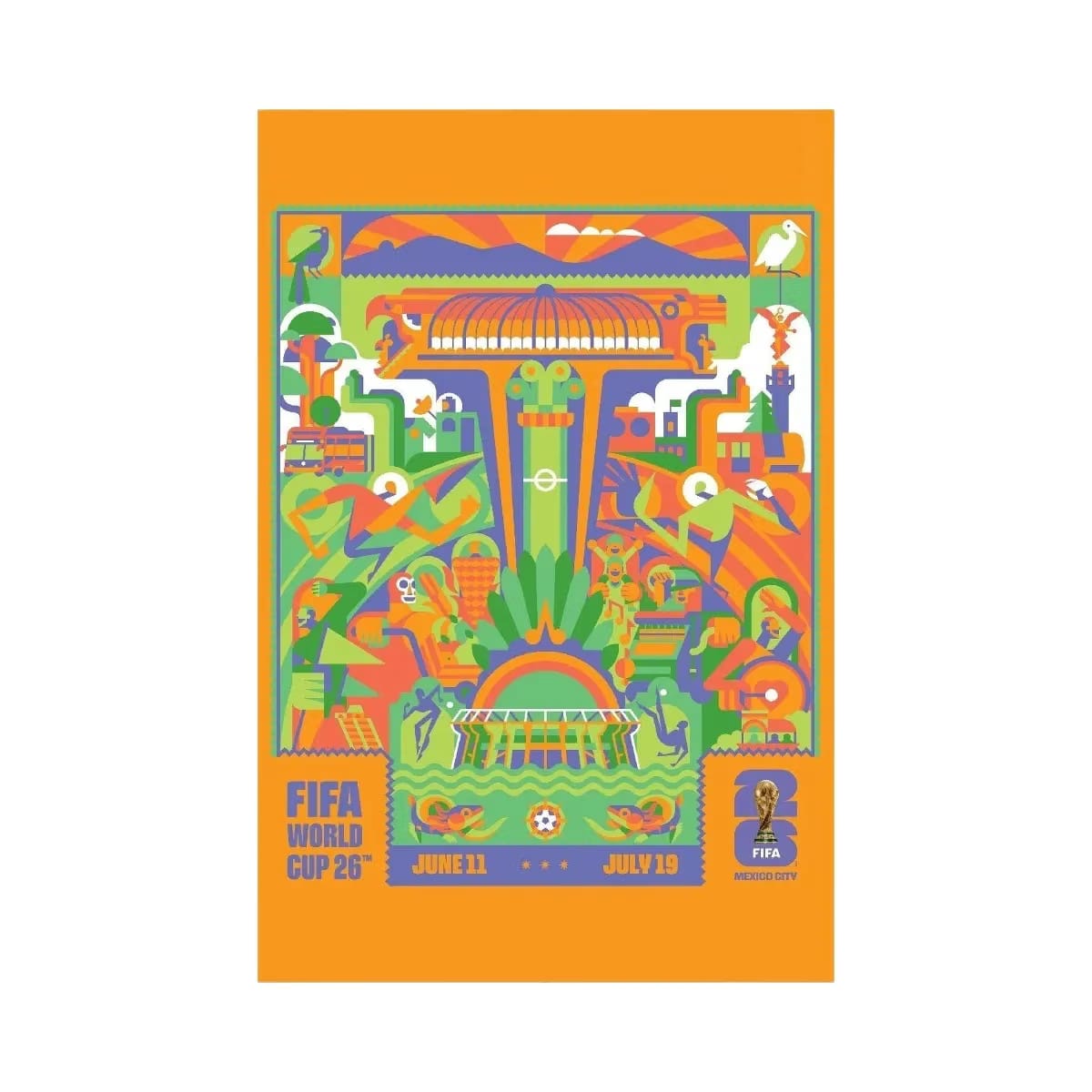 FIFA World Cup 2026 Mexico City Host City Poster