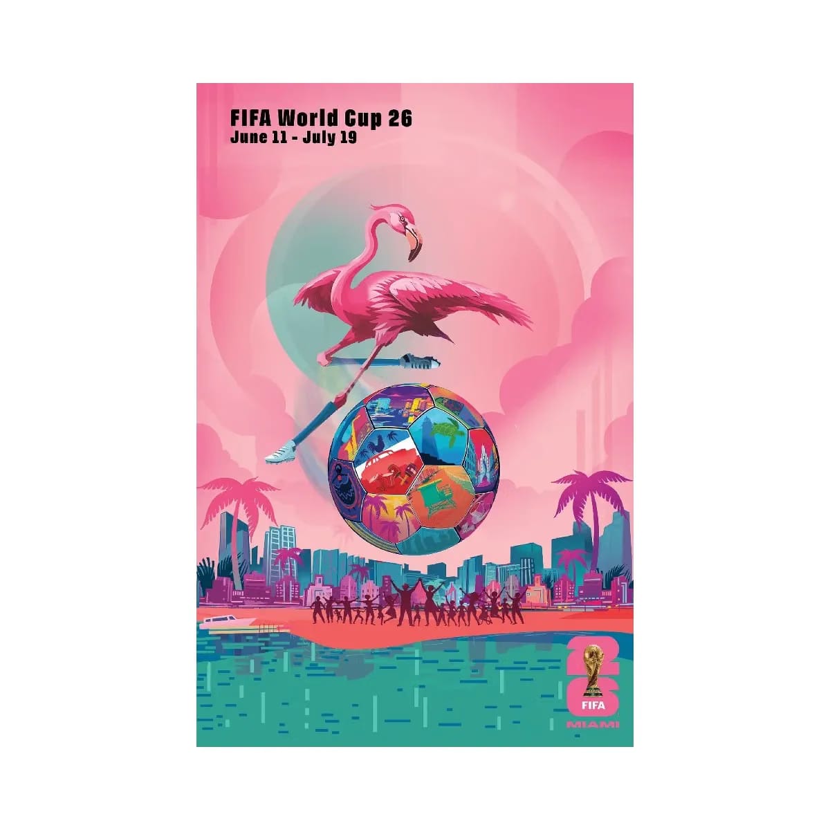 FIFA World Cup 2026 Miami Host City Poster