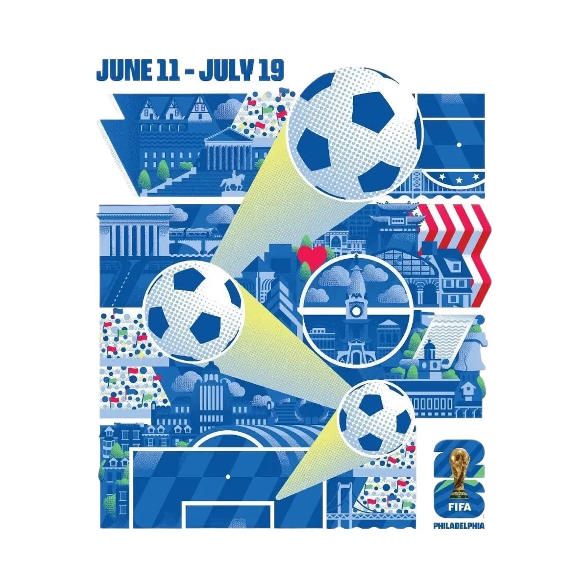 FIFA World Cup 2026 Philadelphia Host City Poster
