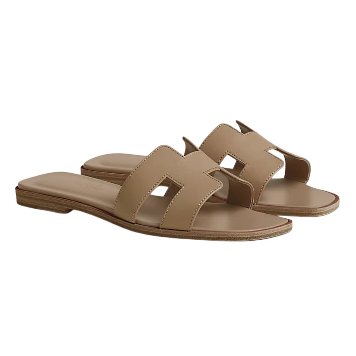 Hermes Oran sandal camel