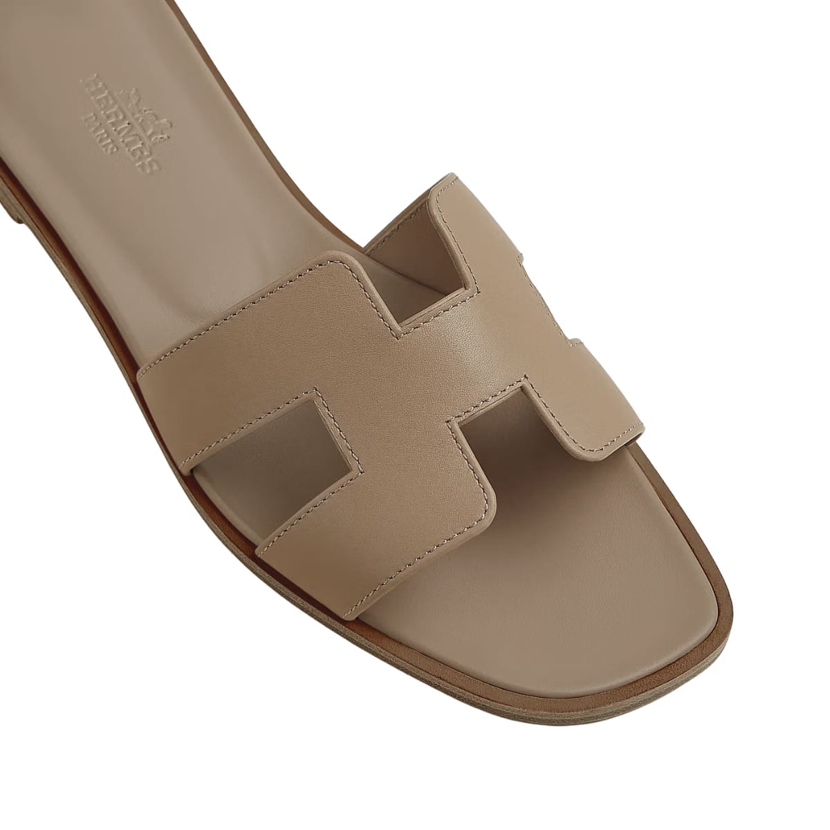 Hermes Oran sandal camel