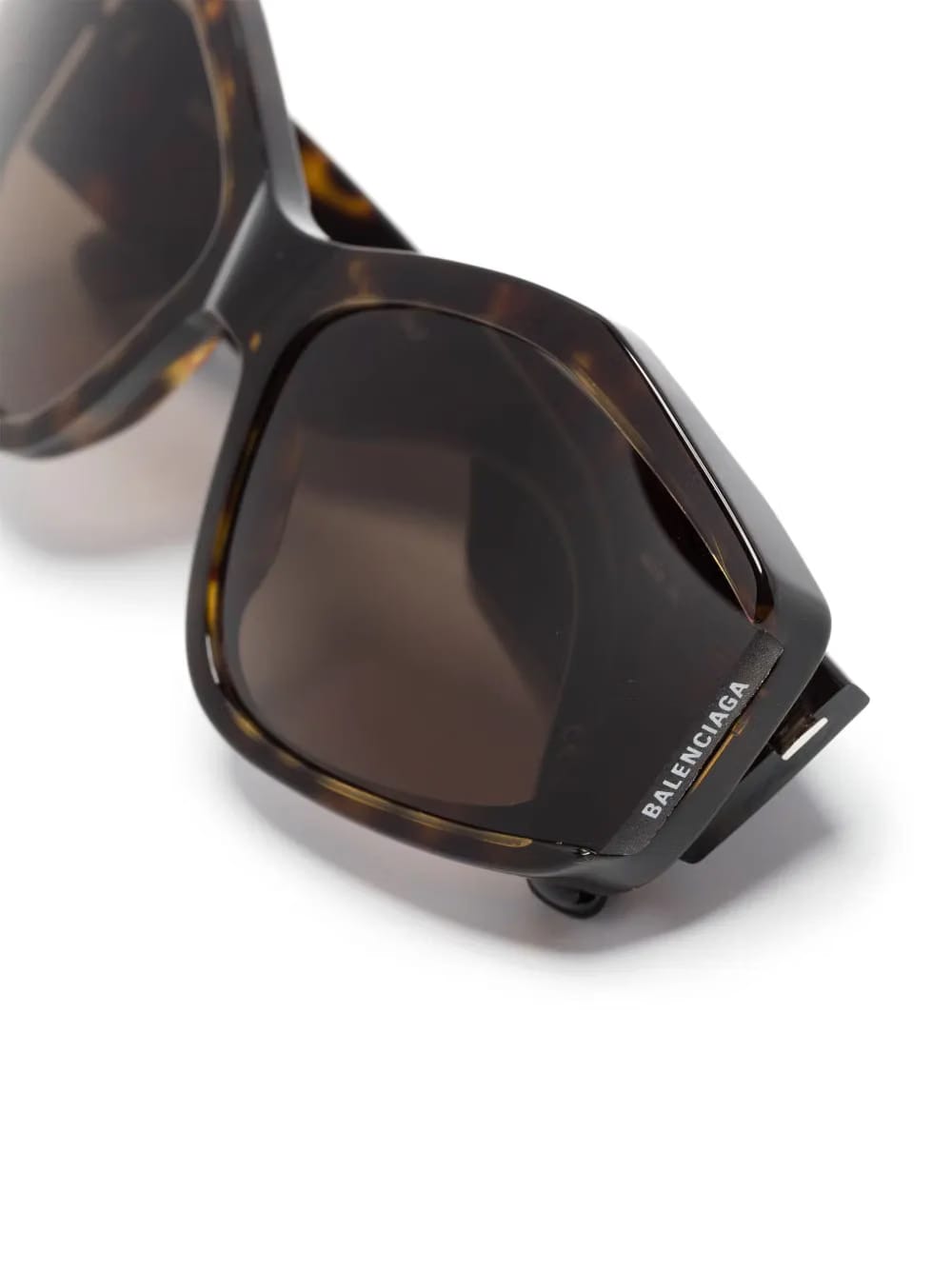 logo-print cat eye-frame sunglasses