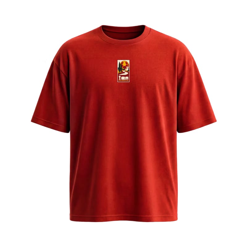 City Off Domes Sunset in Spain Red T-Shirt