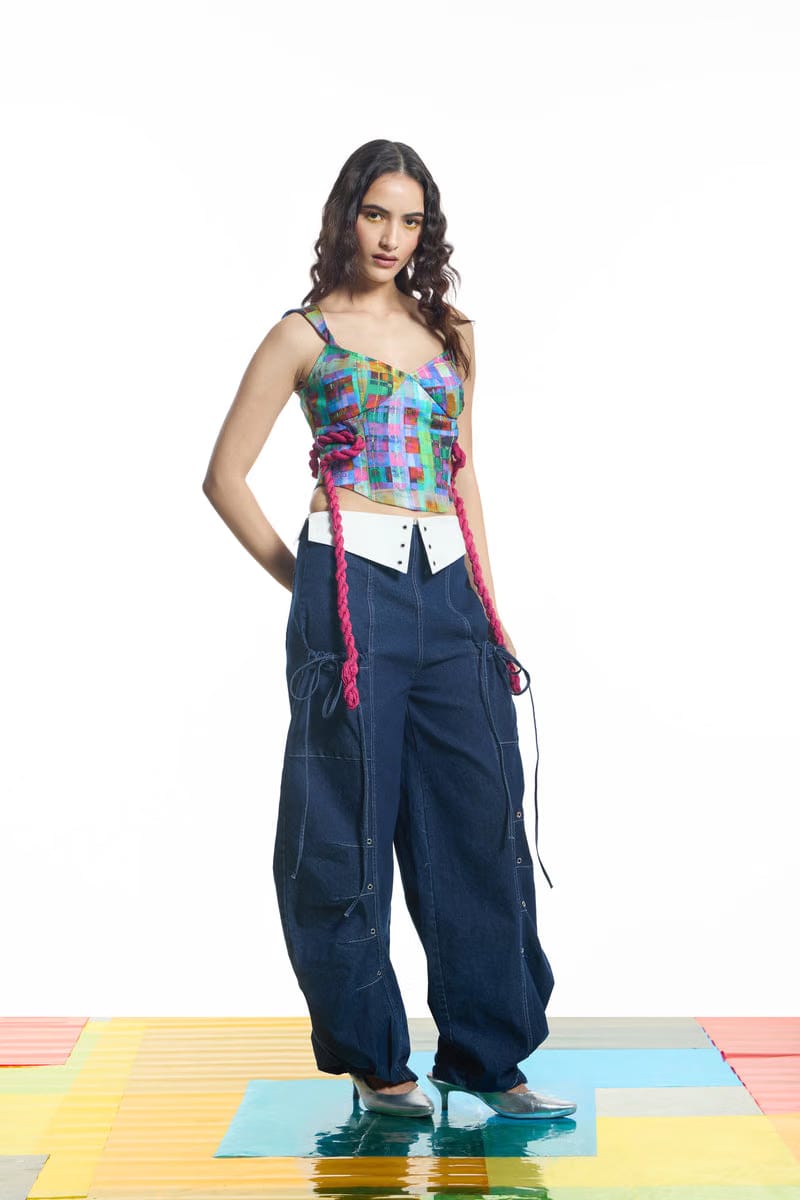 Electric Haze Corset Top