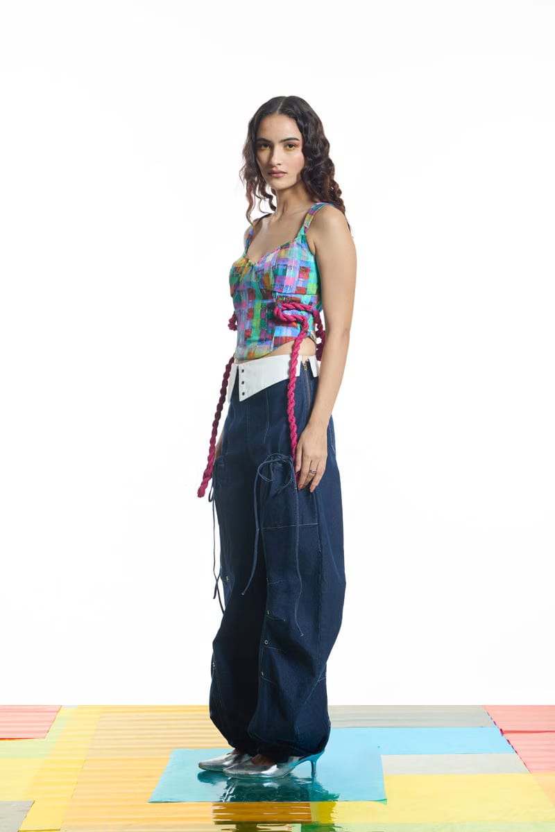 Electric Haze Corset Top