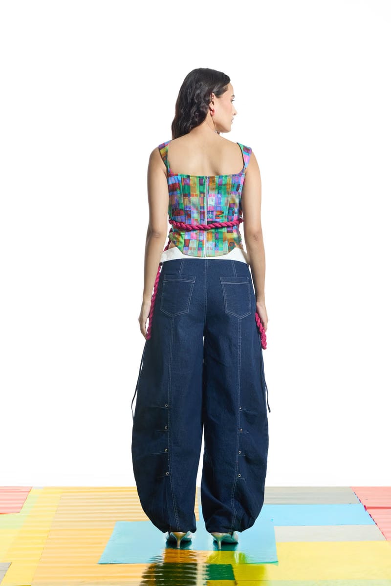 Electric Haze Corset Top