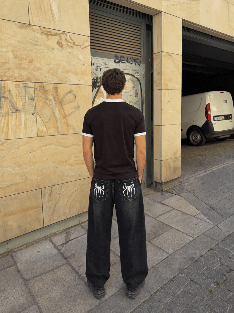 Myugen Spider Crest Denim - Black