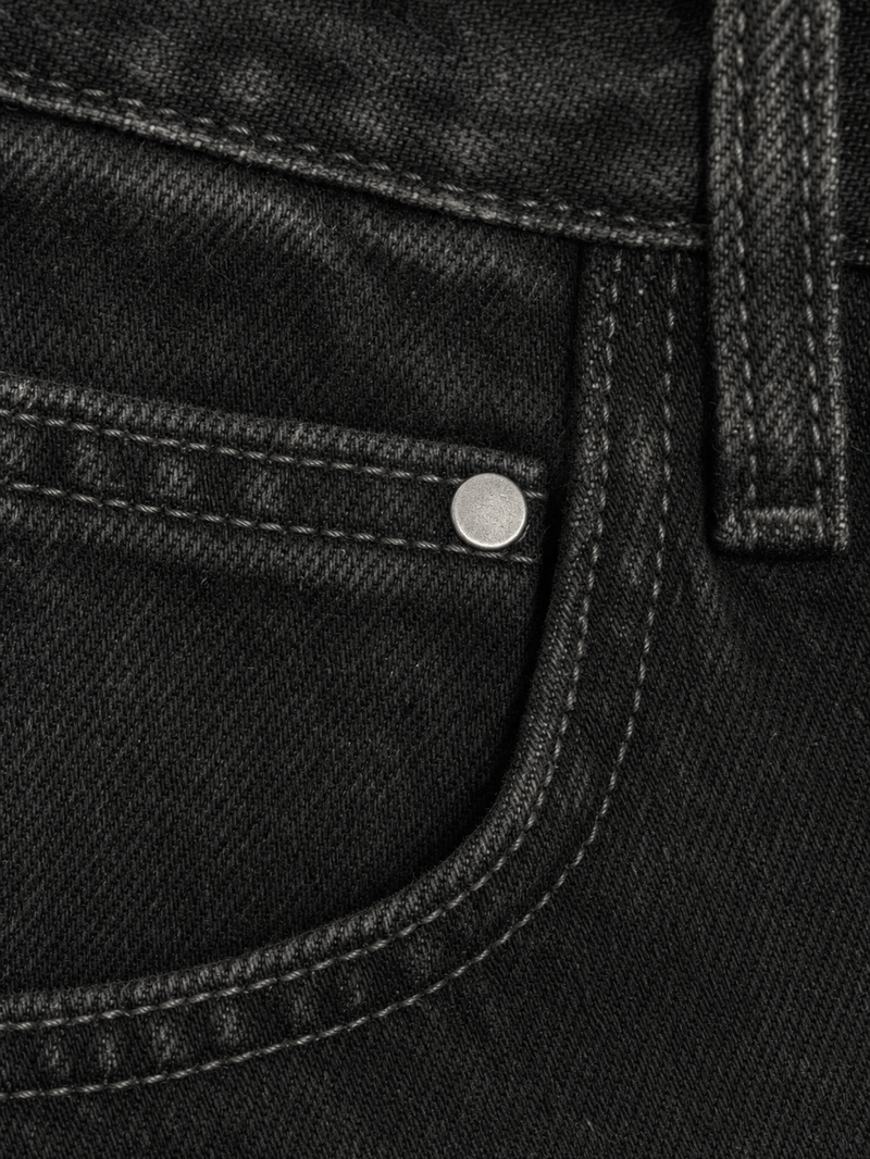 Myugen Spider Crest Denim - Black