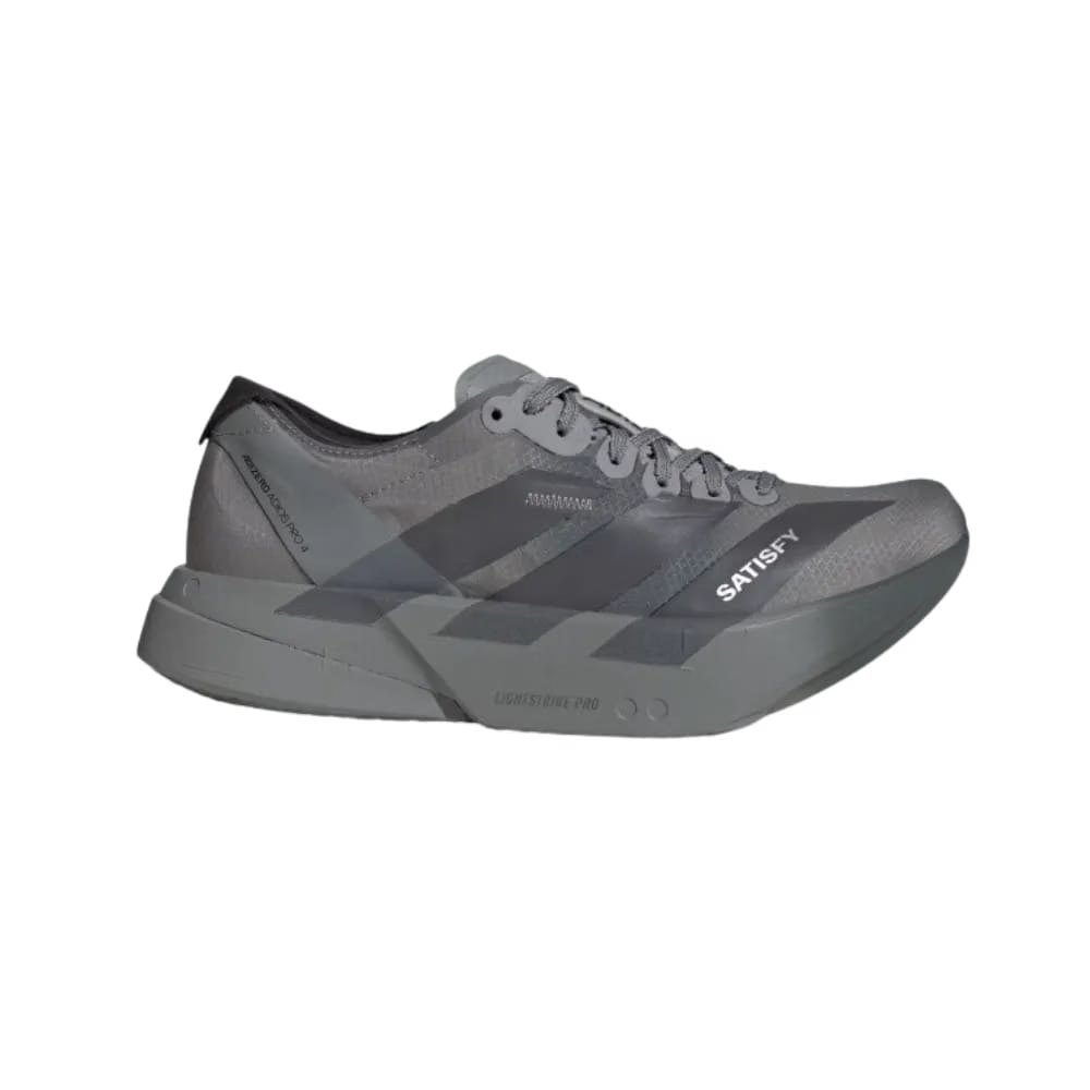Satisfy x Adidas Adizero Adios Pro 4 'Grey Black'