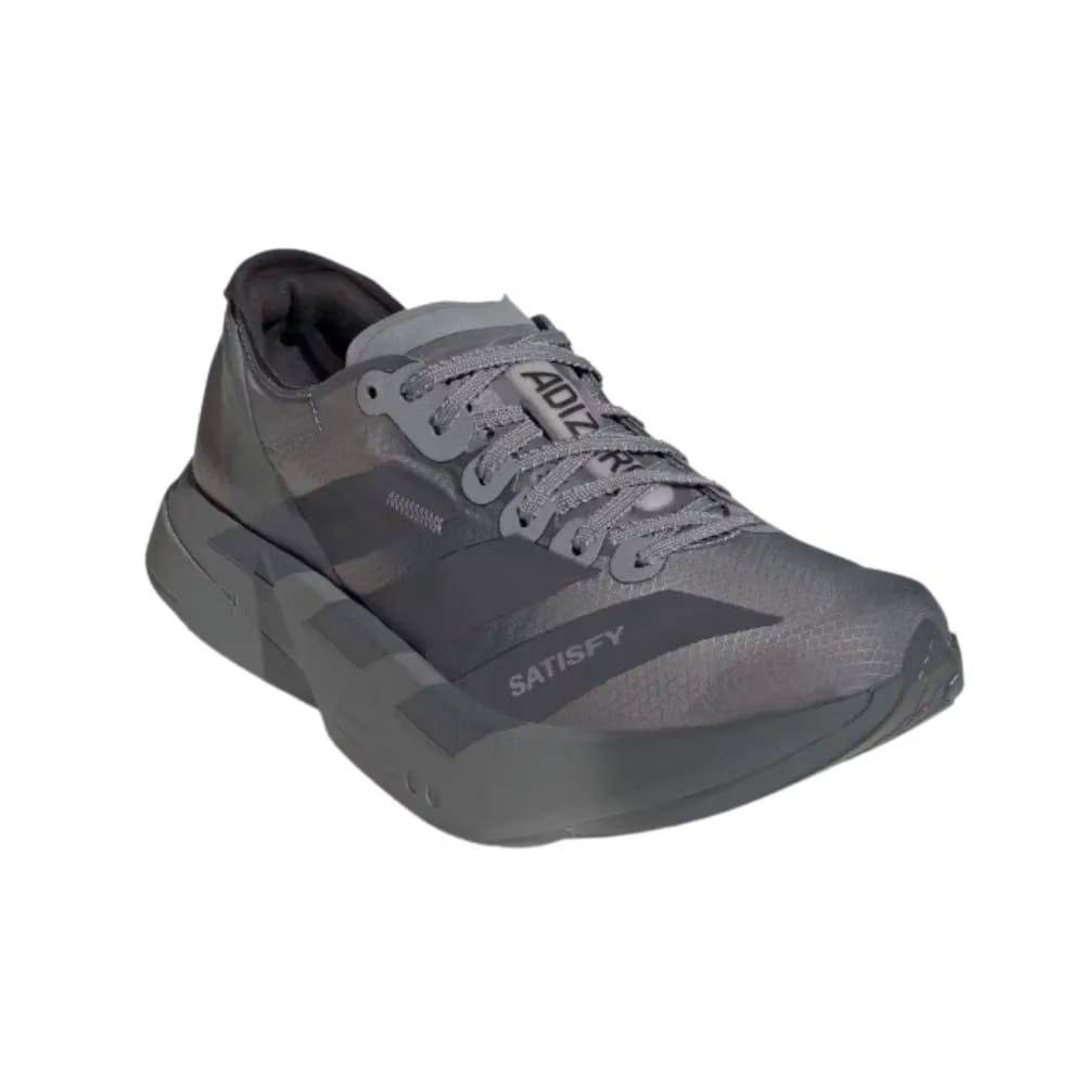 Satisfy x Adidas Adizero Adios Pro 4 'Grey Black'