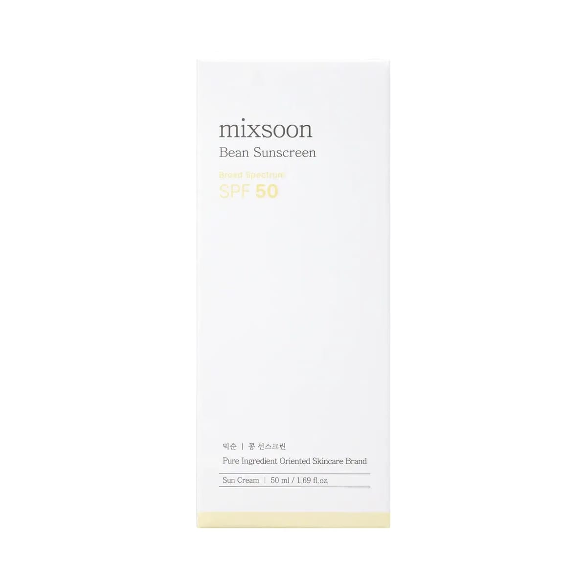 Mixsoon Bean Sunscreen SPF 50 Moisturizer