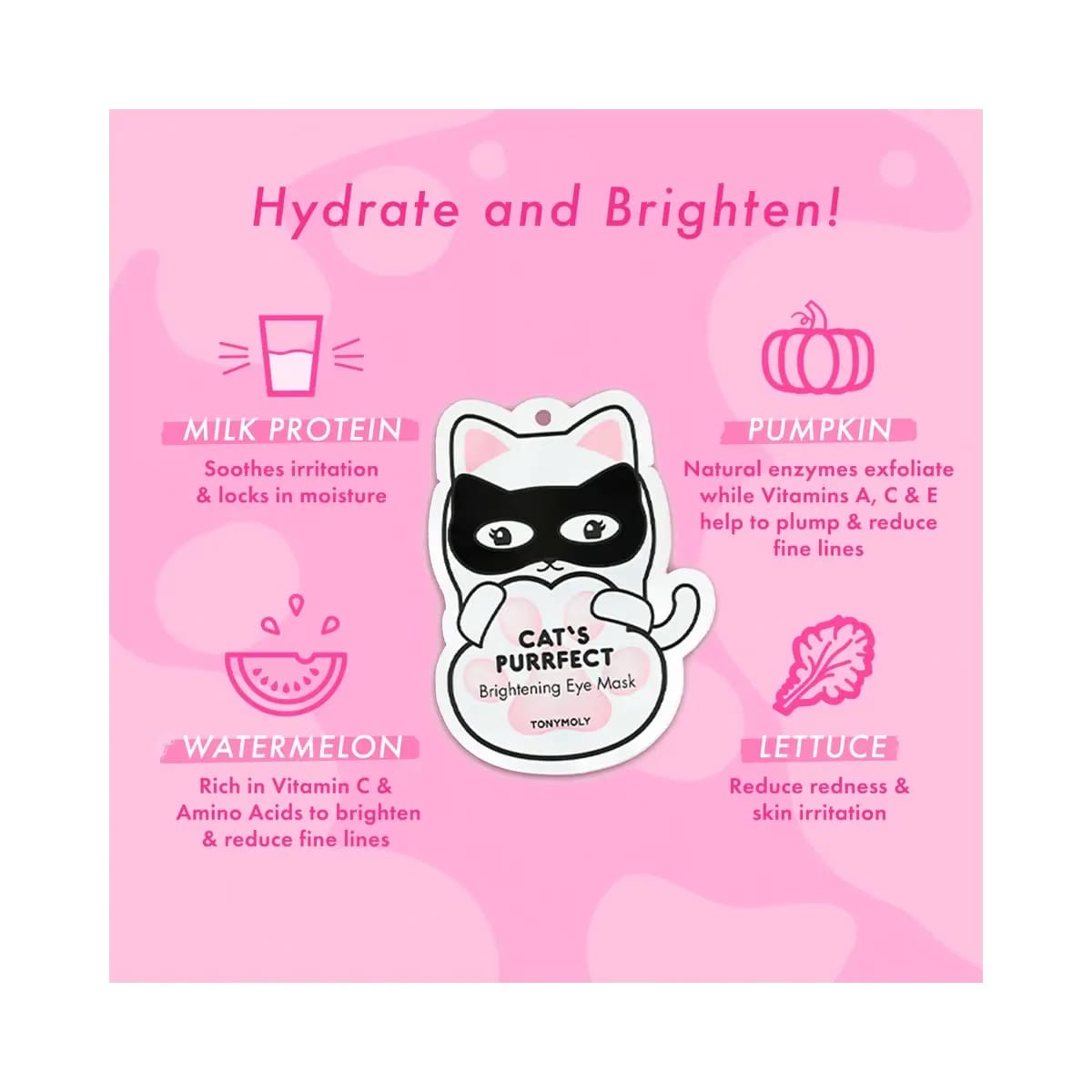 TONYMOLY Cat's Purrfect Brightening Eye Mask