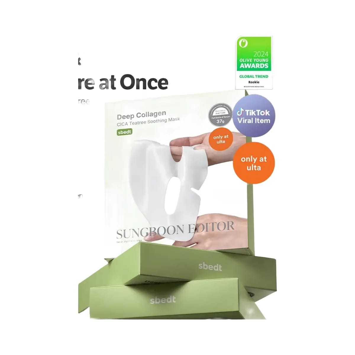 SUNGBOON EDITOR Deep Collagen CICA Teatree Soothing Mask