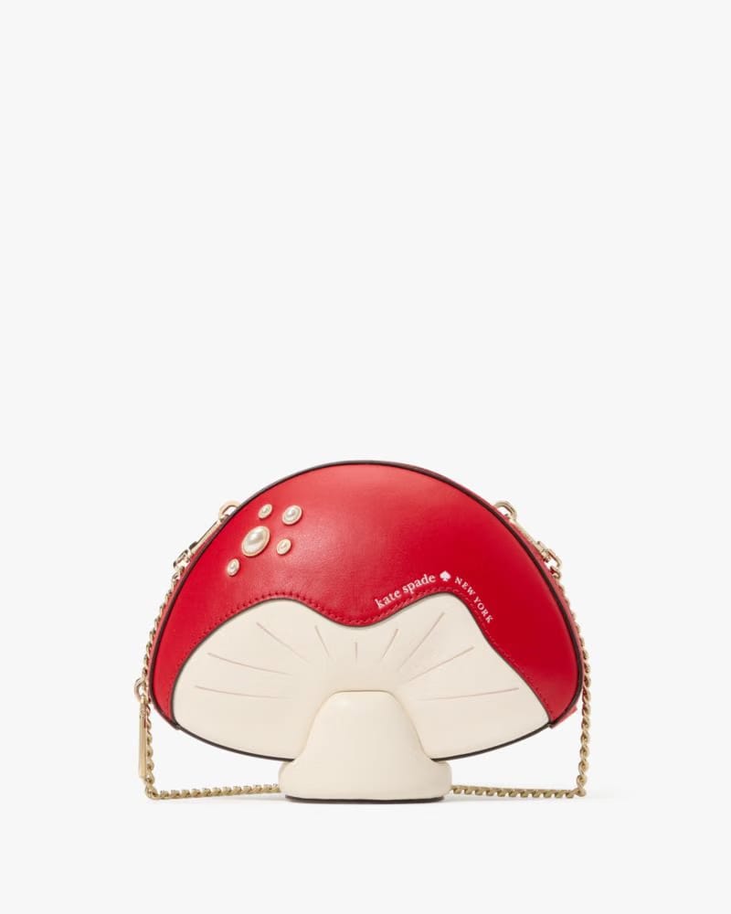 KateSpade 3d Mushroom Crossbody Ruby Red Multi