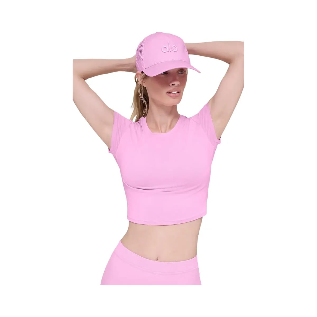Alo District Trucker Hat - Candy Heart Pink