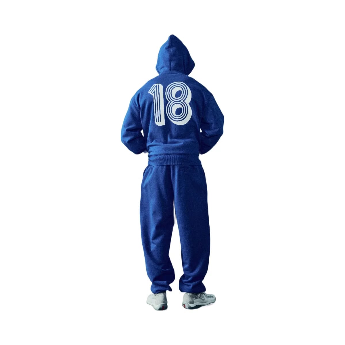 Corteiz Ghini Zip Hoodie Royal Blue