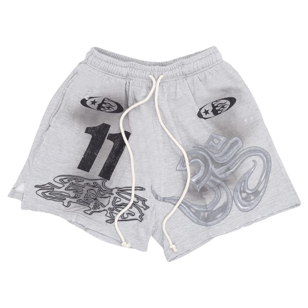 Hellstar Yoga Shorts Grey