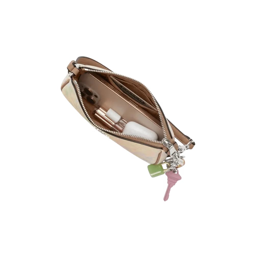 Coach Nolita 19 In Rainbow Signature Canvas Silver Sand Multi