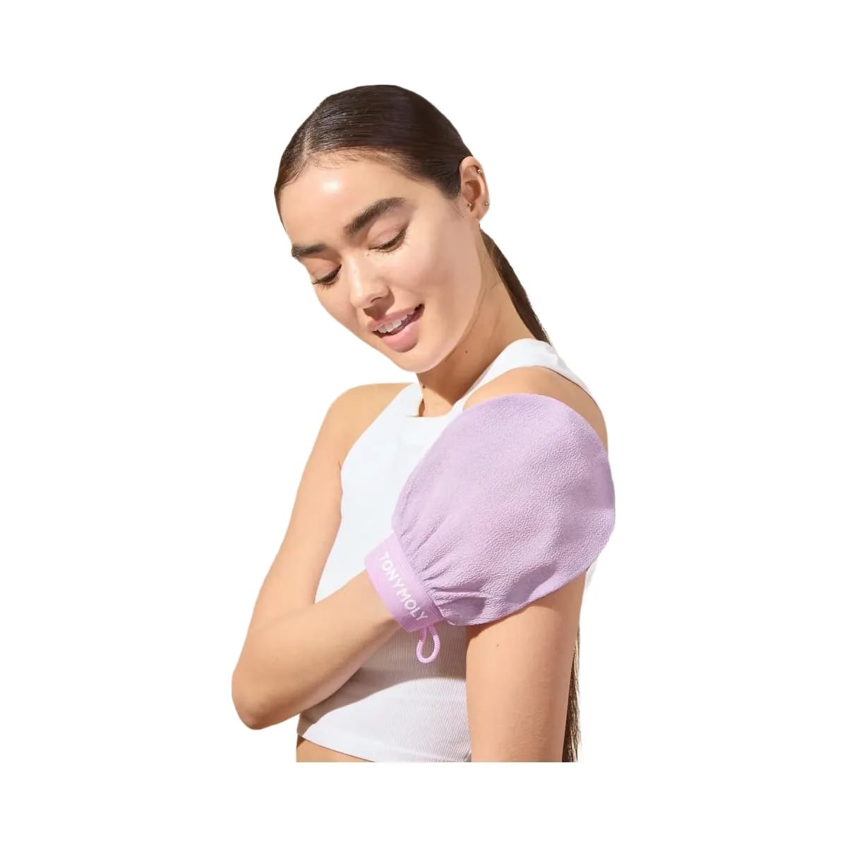 TONYMOLY Plum Bum Korean Body Exfoliating Glove